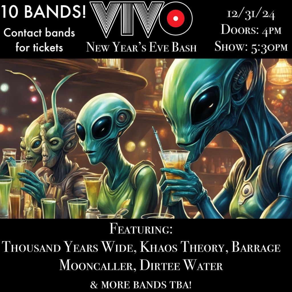 New Year's Eve Bash @ VIVO! - 10 BANDS