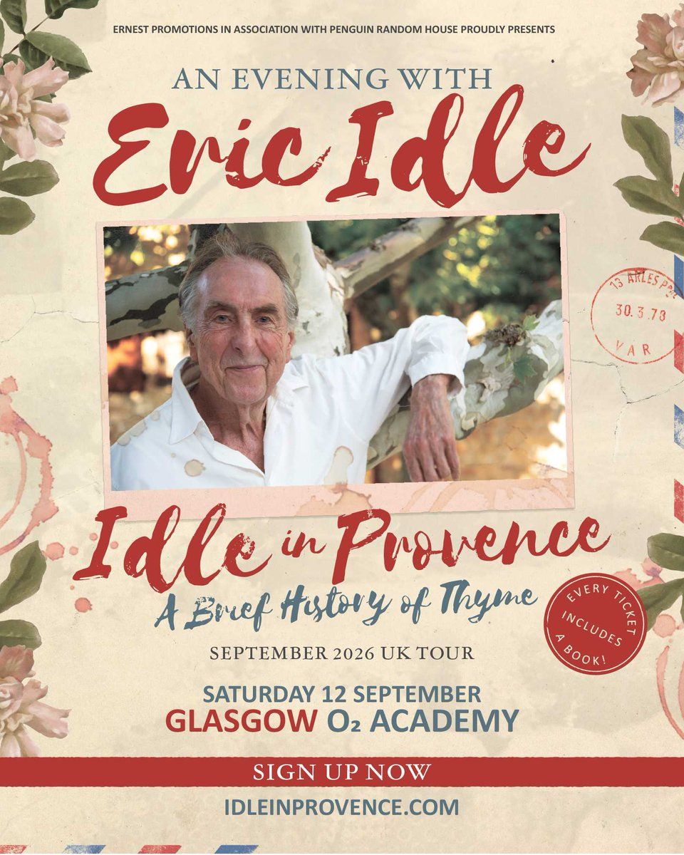 Eric Idle - Idle In Provence at O2 Academy Glasgow