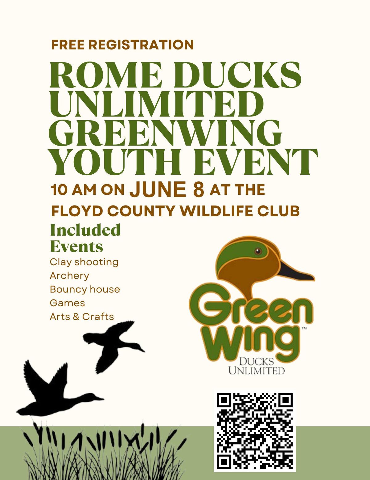 ROME DUCKS Unlimited Greenwing Youth Event