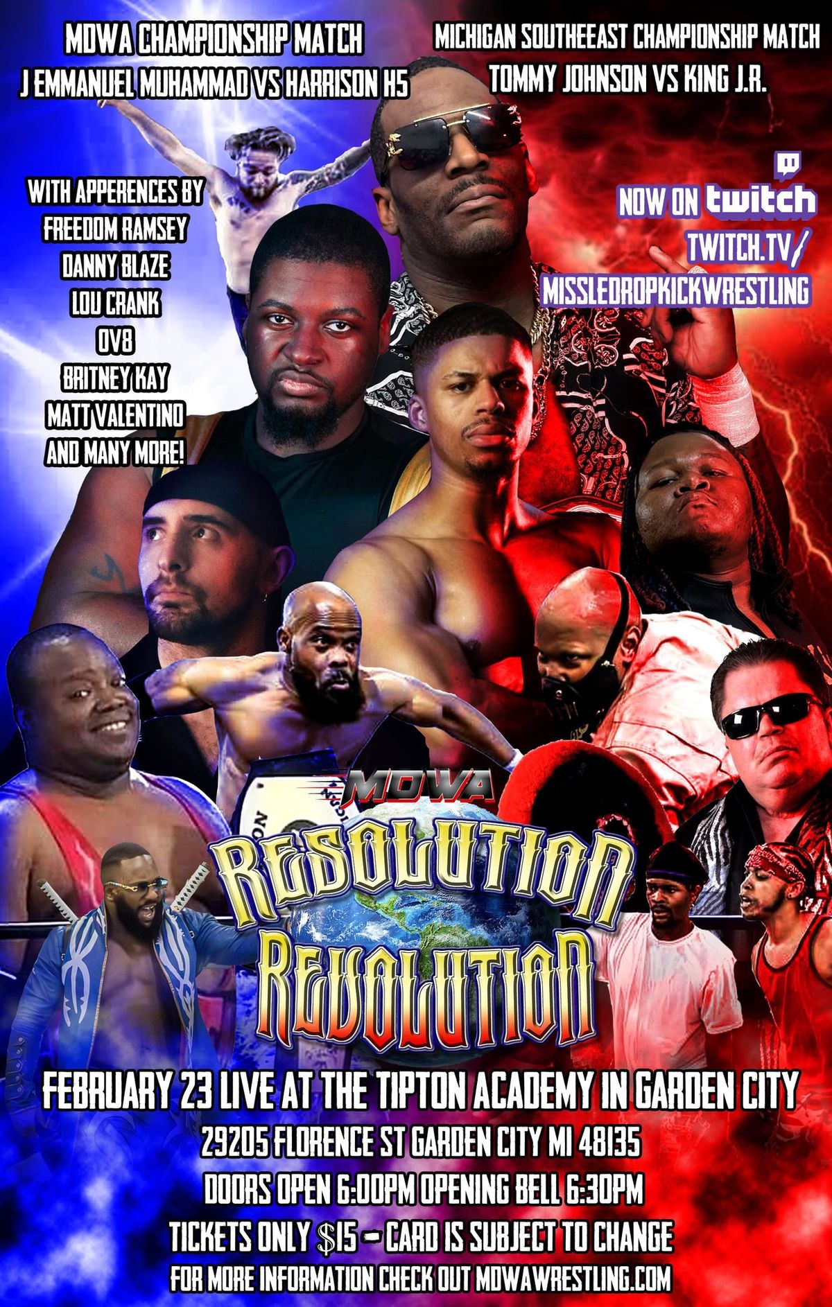 Missile Dropkick wrestling Association presents resolution revolution