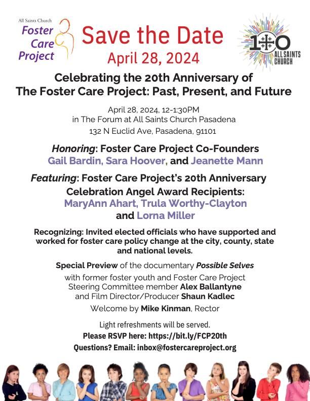 20th Anniversary of The Foster Care Project