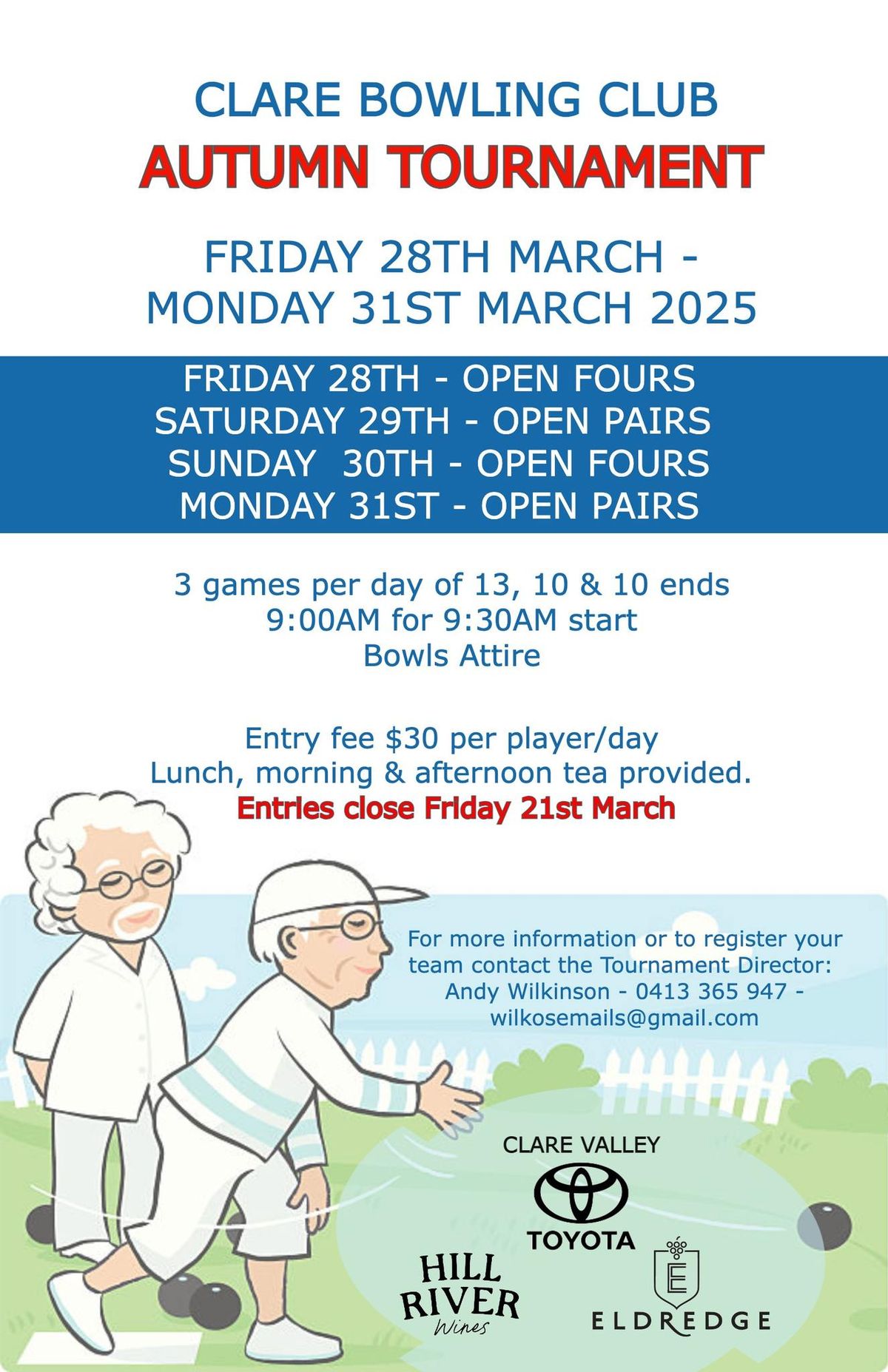 Clare Bowling Club Autumn Tournament