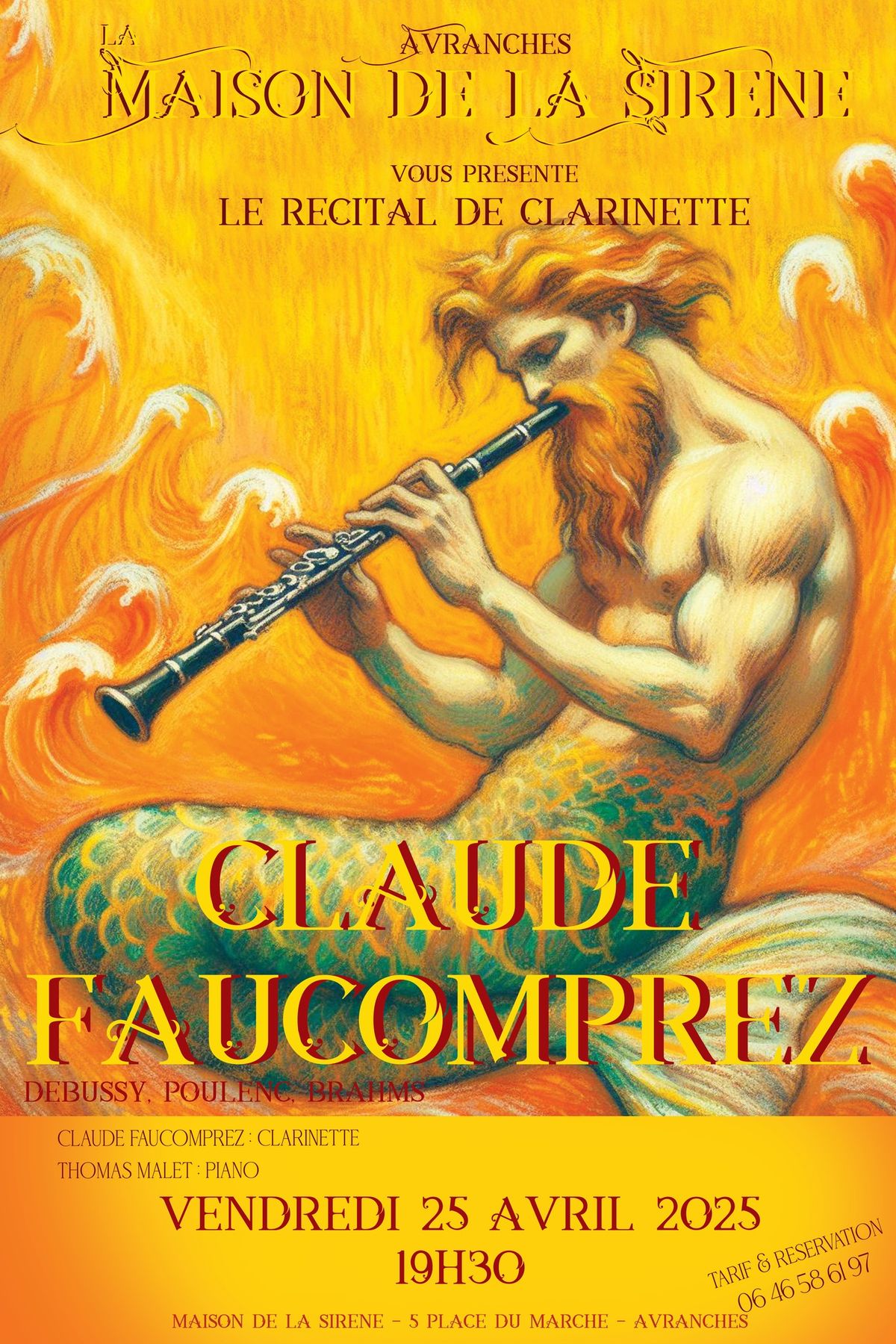 [CONCERT] CLAUDE FAUCOMPREZ - R\u00e9cital de clarinette