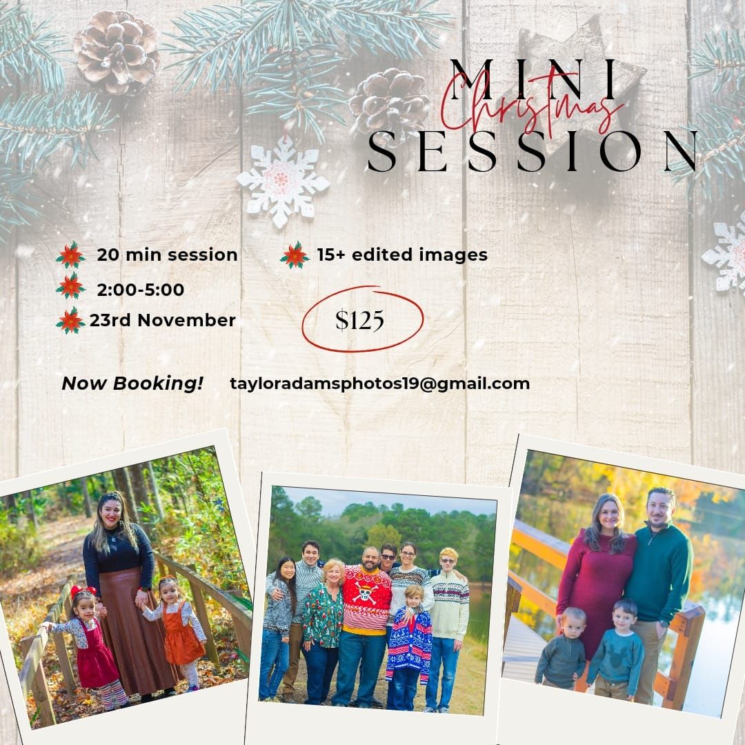 Mini Christmas Photo Sessions