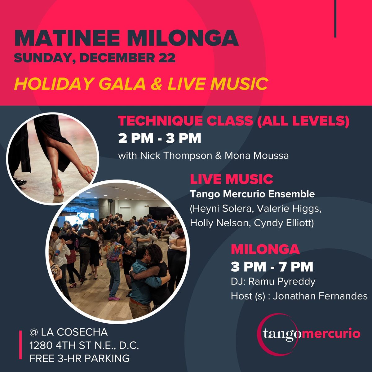 Holiday Gala w\/ Live Music @ Matinee Milonga