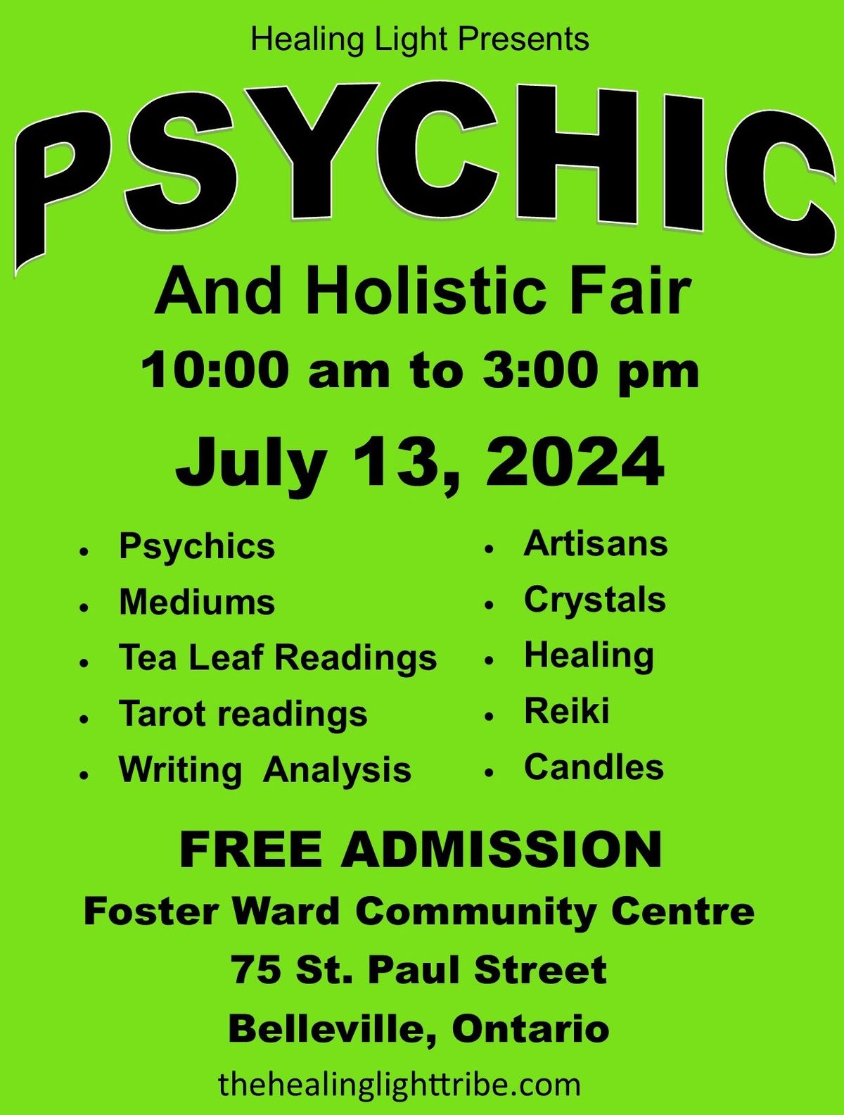 Psychic and Holistic Fair 
