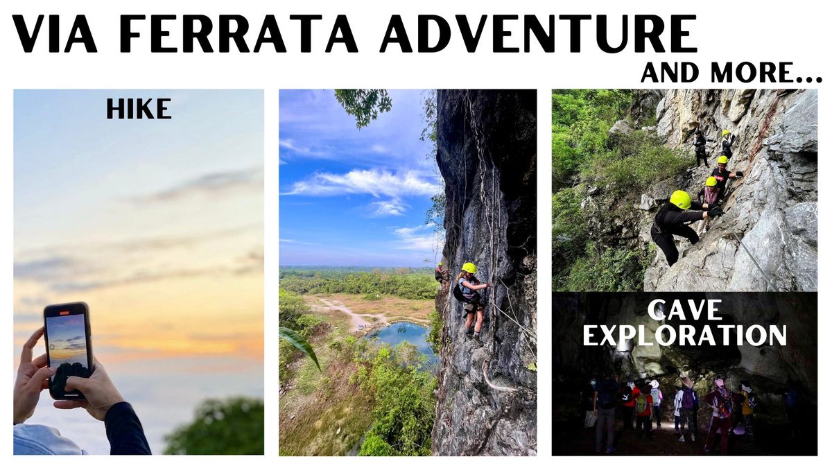 Via Ferrata, Caving & Hiking Adventures (Registration closes 10\/10\/2024)