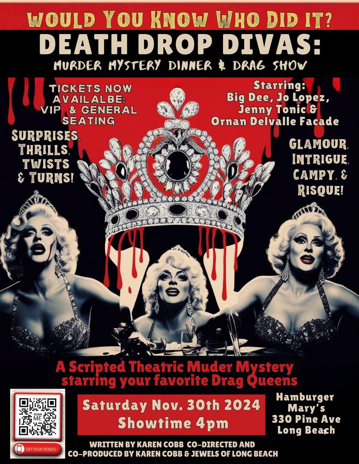 Death Drop Diva: A Killer Competition - Murder Mystery Dinner & Drag Show!!