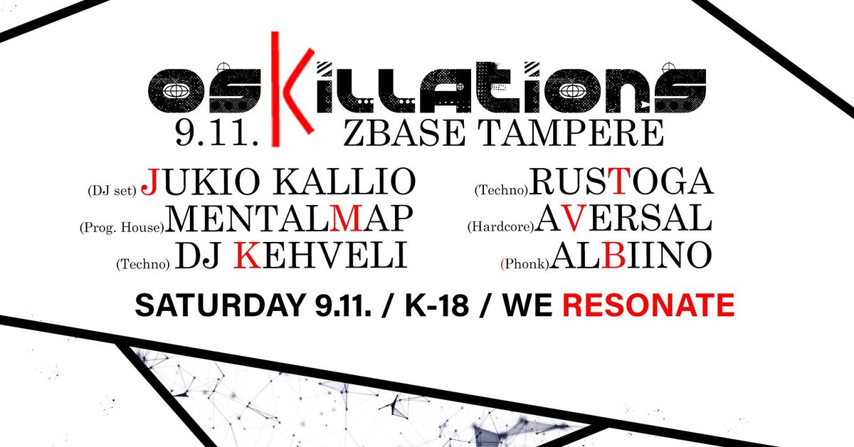 OsKillations 9.11. @ Zbase Tampere