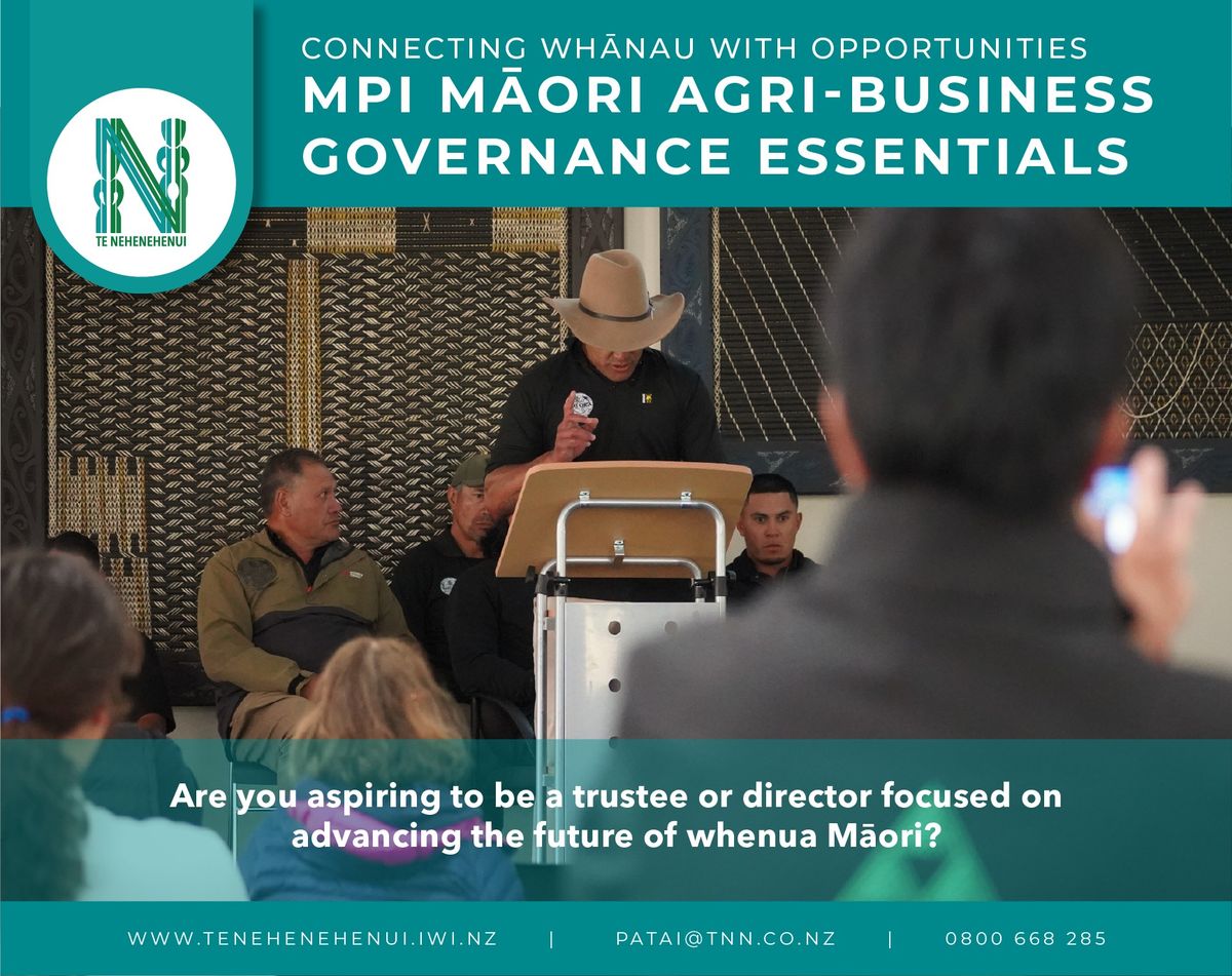 MPI M\u0101ori Agri-Business Governance Essential Course