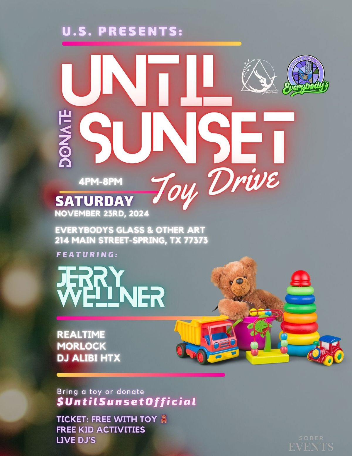 Until Sunset Toy Drive \ud83e\uddf8 