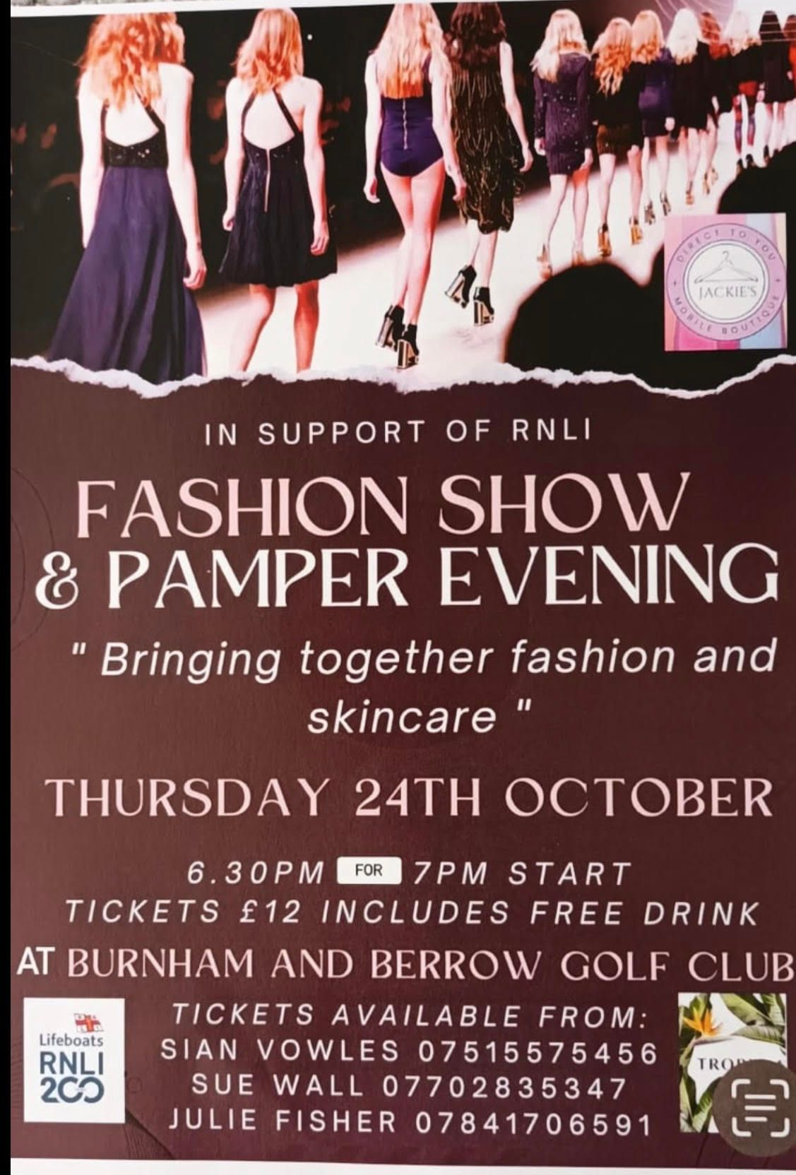 A fashion show and pamper evening