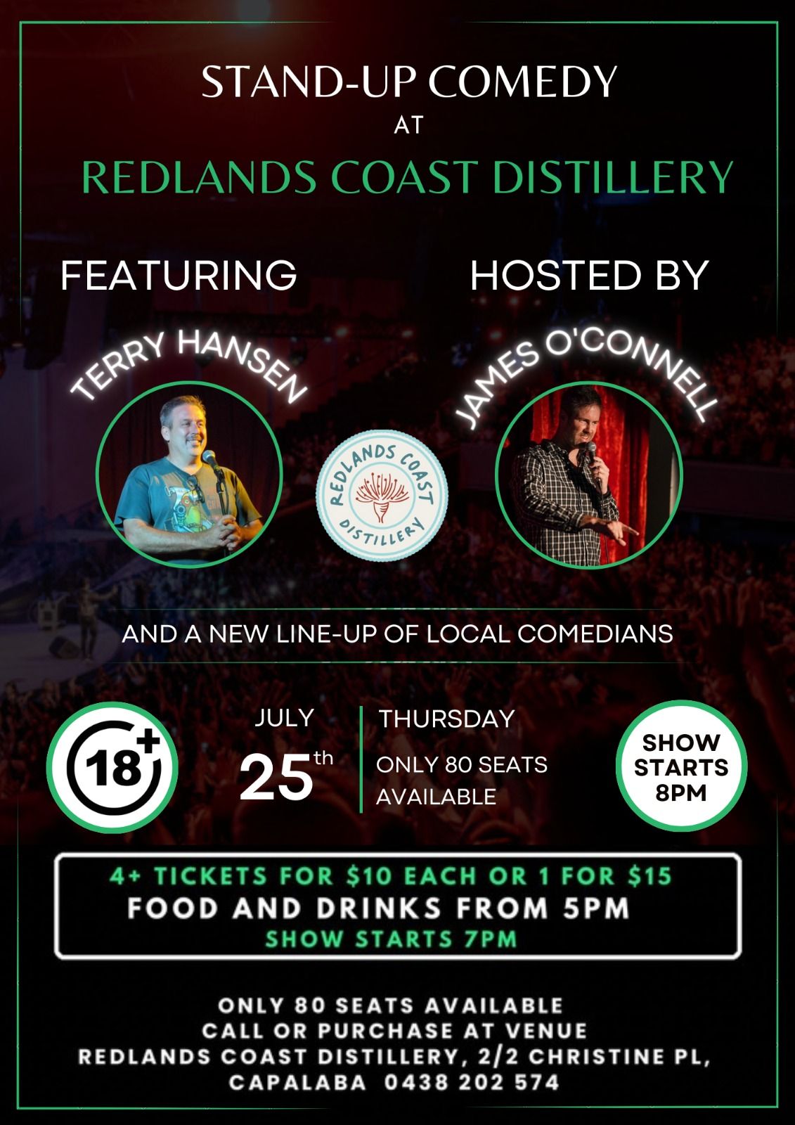 Stand-up Comedy at Redlands Coast Distillery
