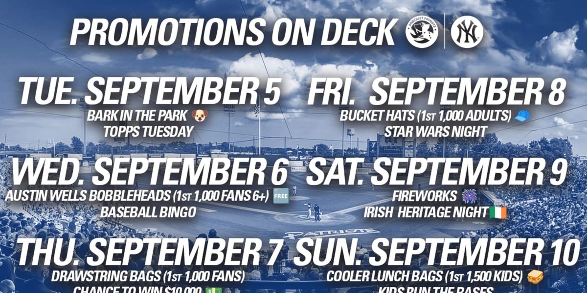 Parking Somerset Patriots at Erie SeaWolves