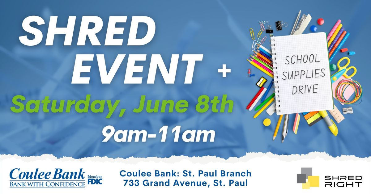 Coulee Bank- St. Paul Shred Event