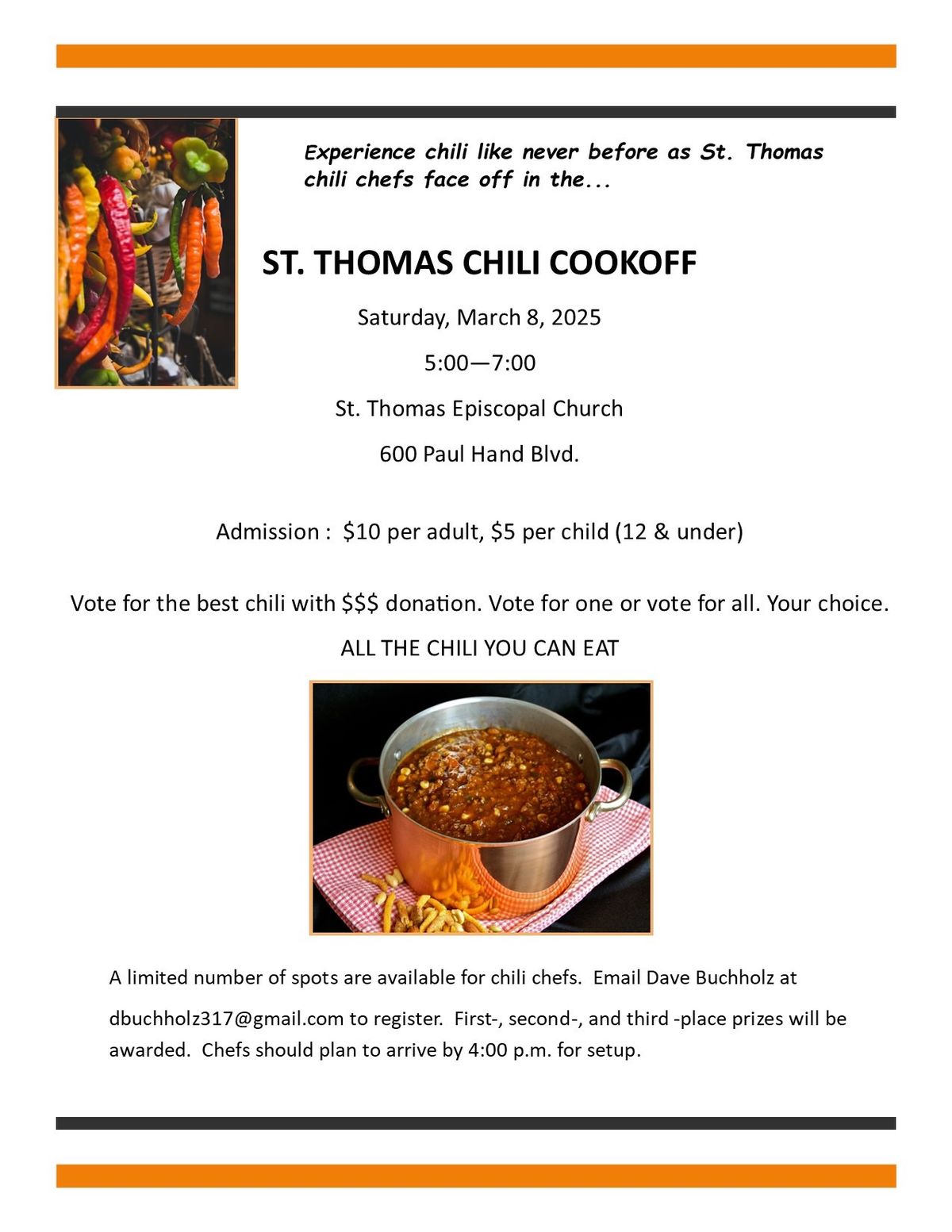 ST. THOMAS CHILI COOKOFF