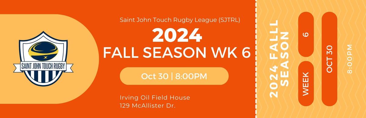 Week 6 (Championship) - 2024 SJTRL Inaugural Fall Season