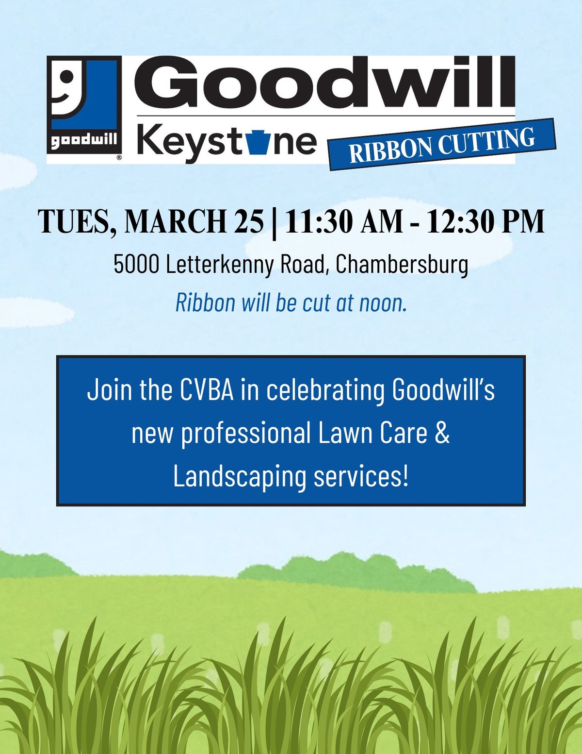 CVBA & Goodwill Keystone Area Ribbon Cutting