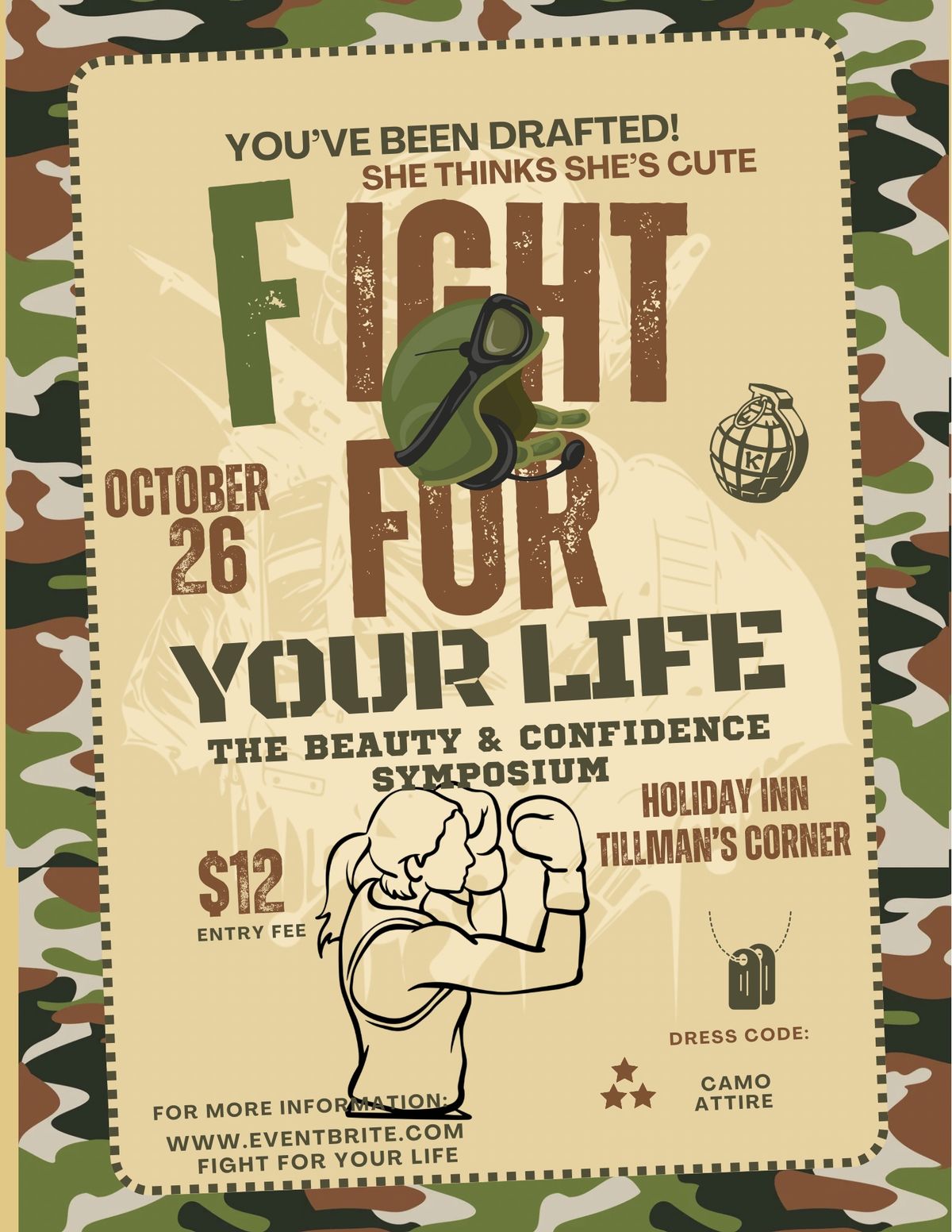 \u201cShe Think She\u2019s Cute\u201d Fight for your life Women\u2019s Symposium 