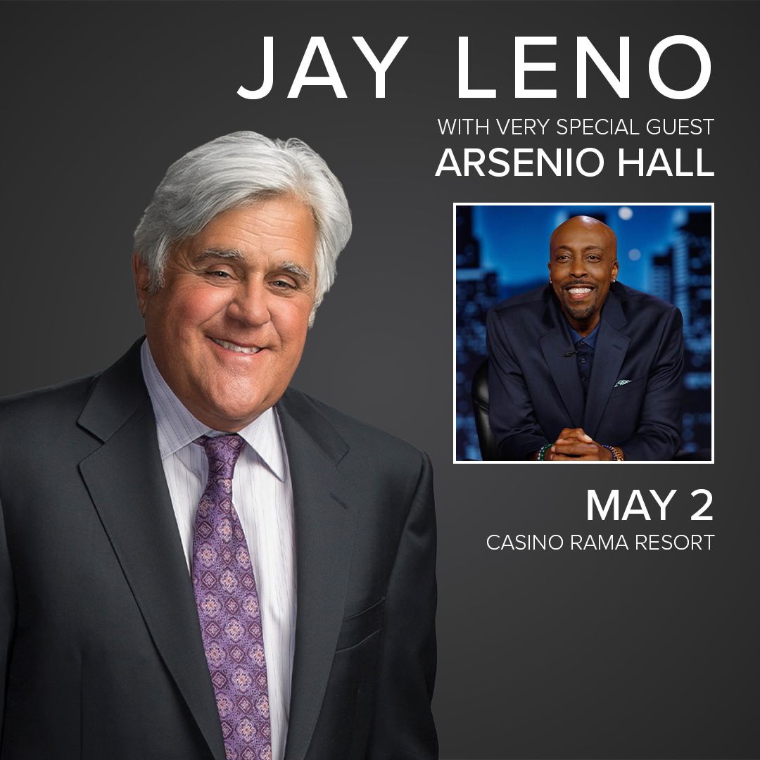 Jay Leno with Arsenio Hall at Casino Rama