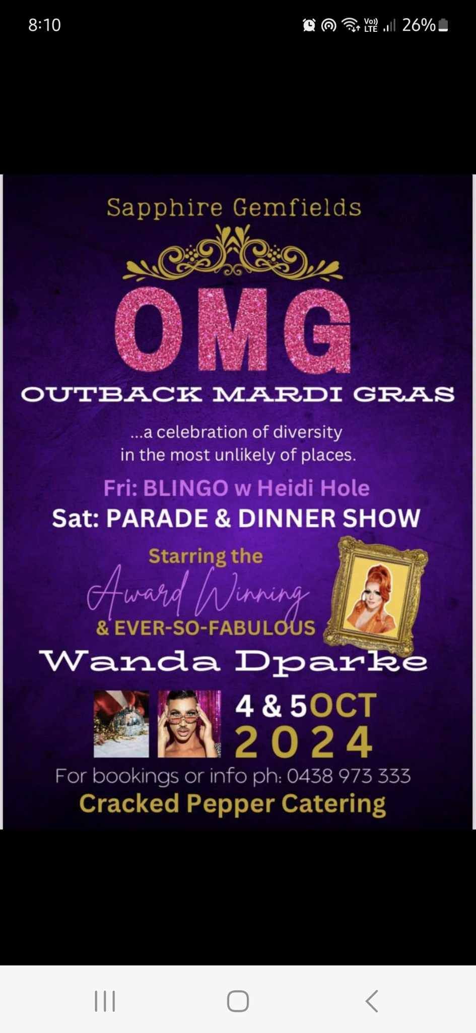 OUTBACK MARDI GRAS