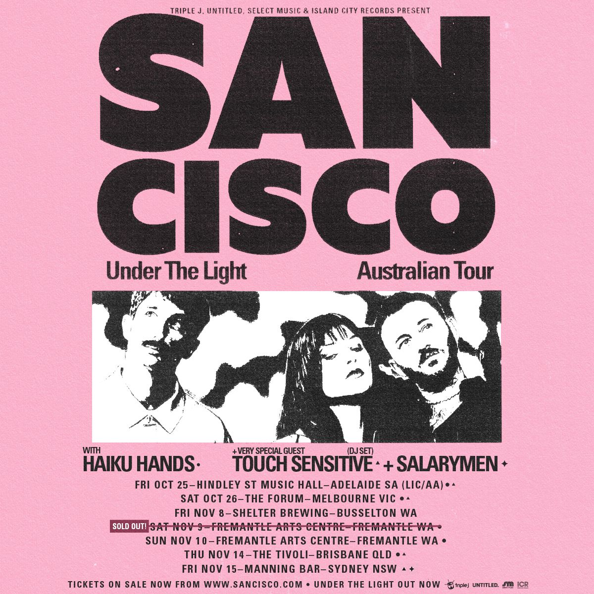 San Cisco \u2014 'Under The Light' Australian Tour 2024 | Walyalup \/ Fremantle (SOLD OUT)