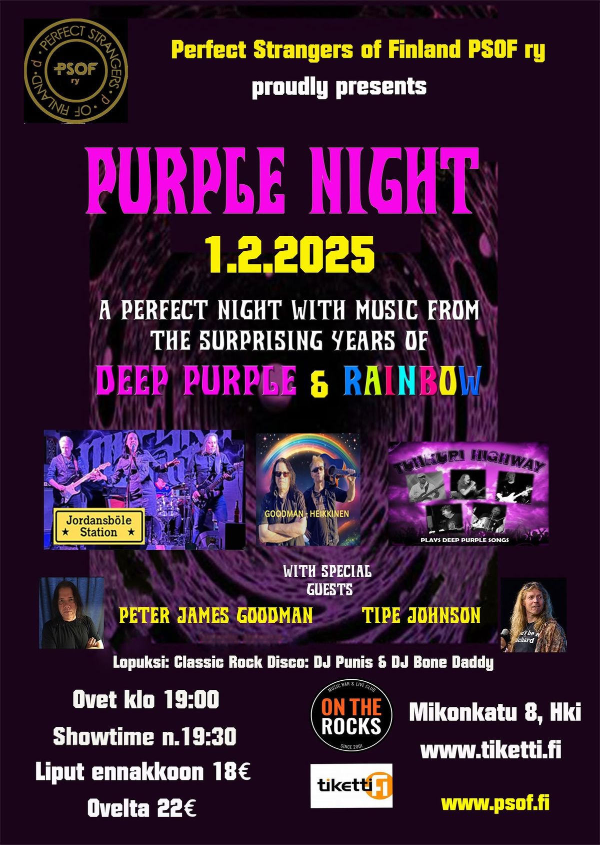 Purple Night 2025,  A Perfect Night with Music from the Surprising Years of Deep Purple & Rainbow