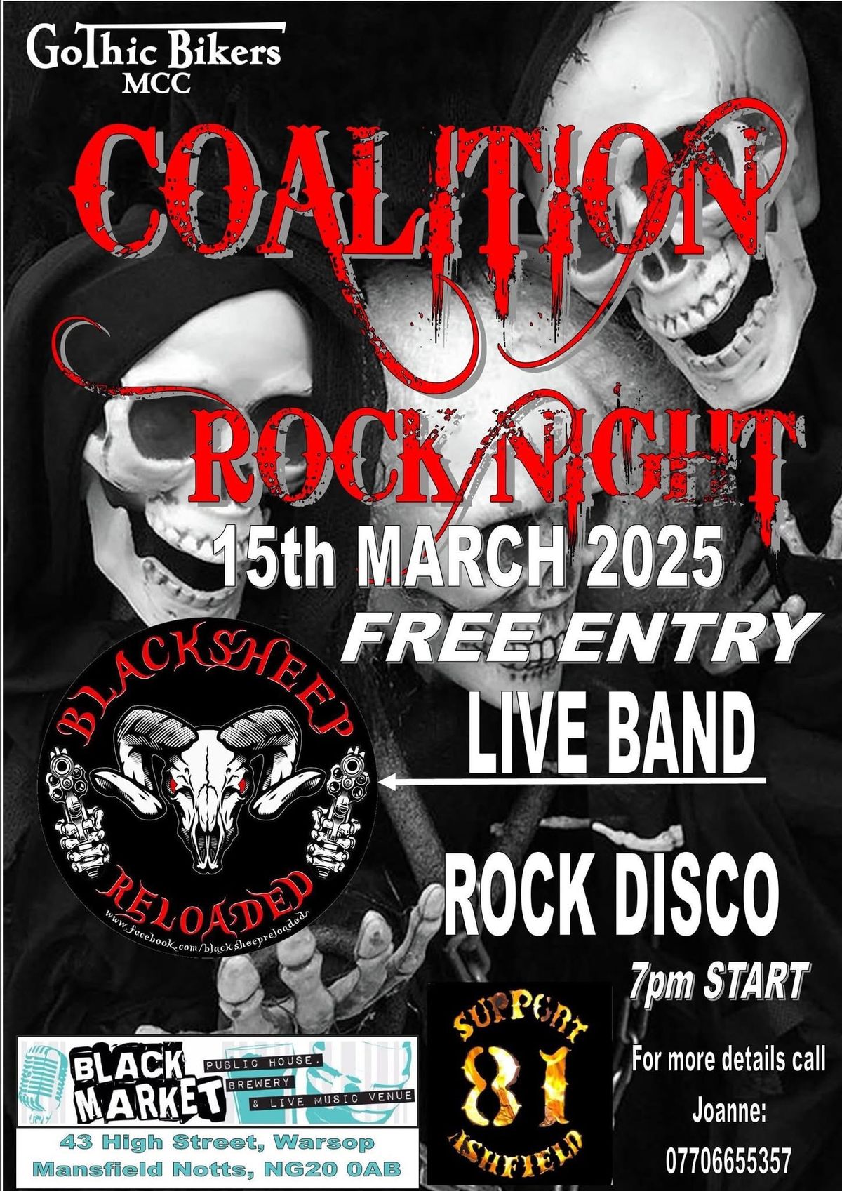 Gothic Bikers Coalition Rock Night 