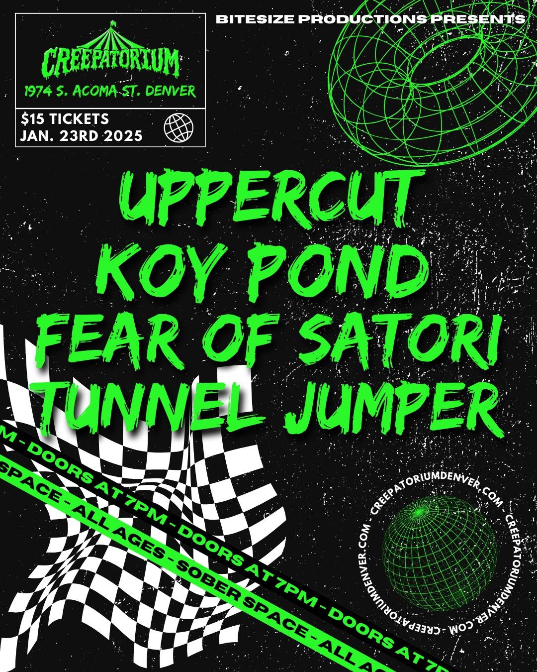 Uppercut, Koy Pond, and Tunnel Jumper