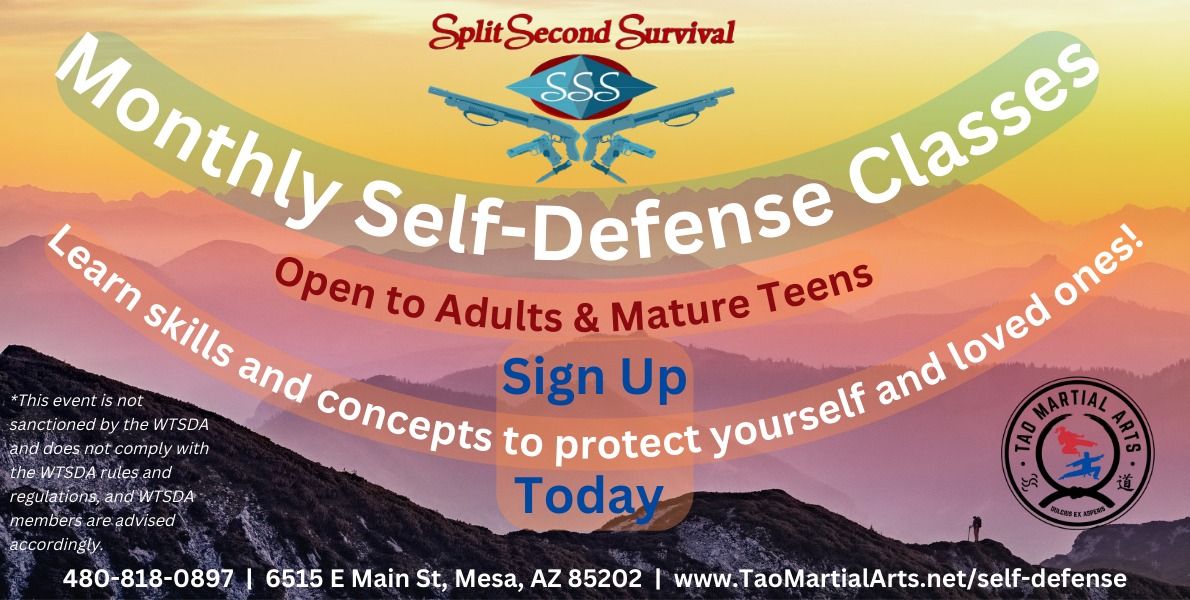 Self-Defense Workshop, Aug 31st