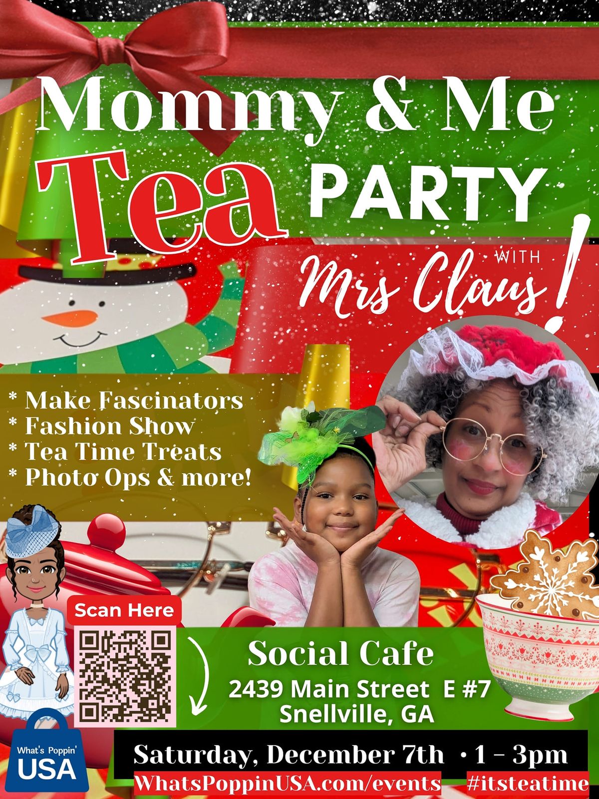 Mommy & Me Holiday Tea Party - Social Cafe