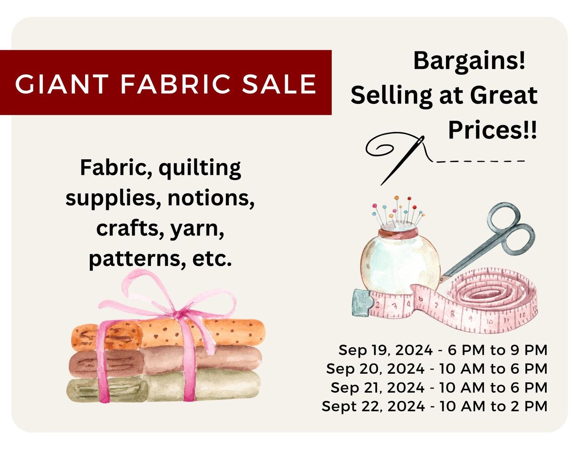 Annual Fabric Sale