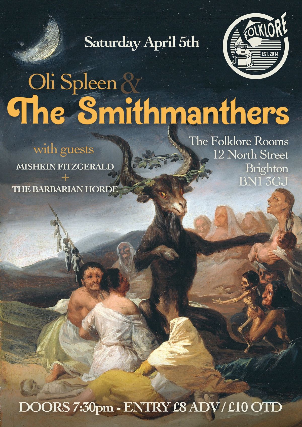 Oli Spleen & The Smithmanthers + Mishkin Fitzgerald + The Barbarian Horde