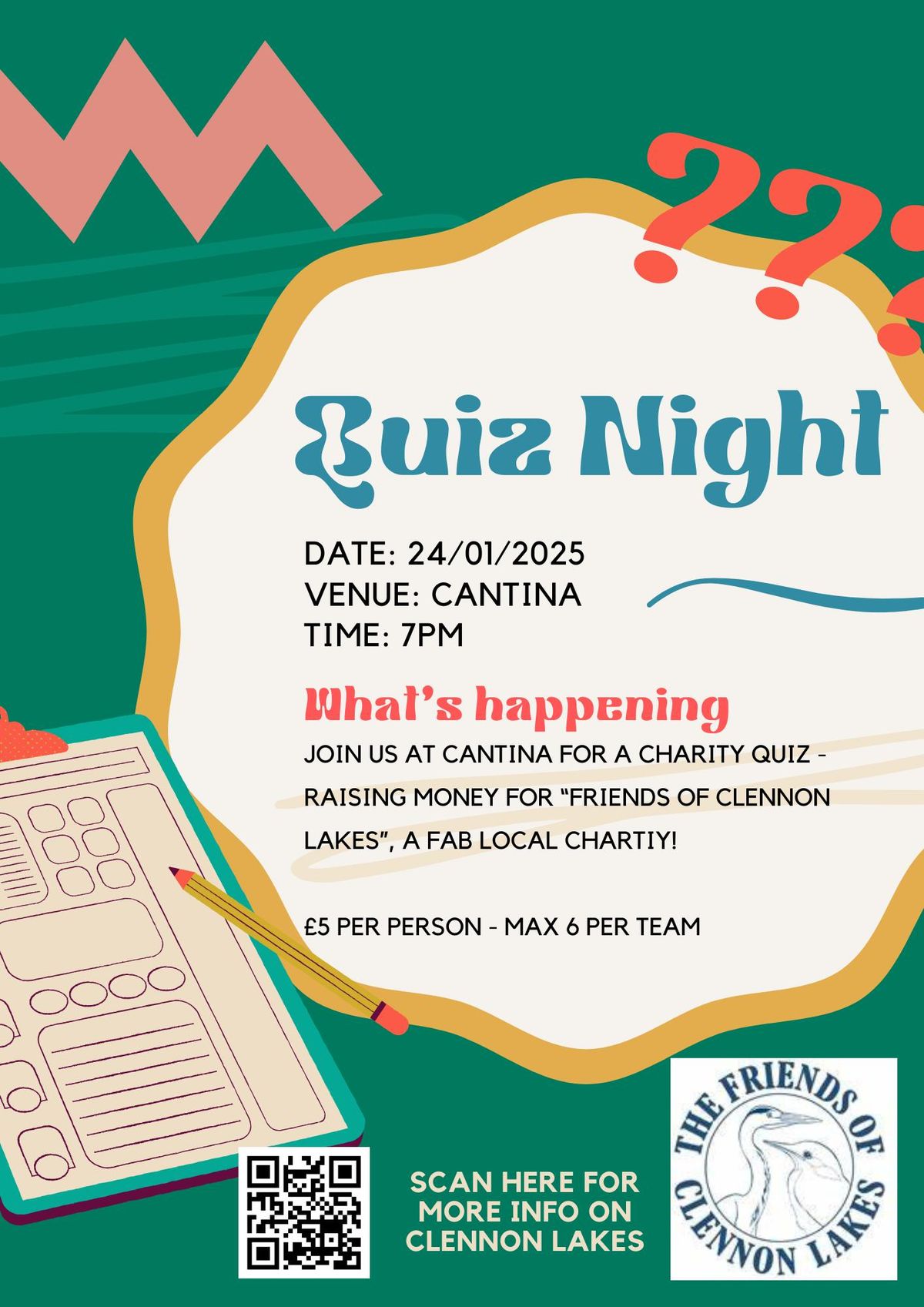 Cantina Charity Quiz Night! 