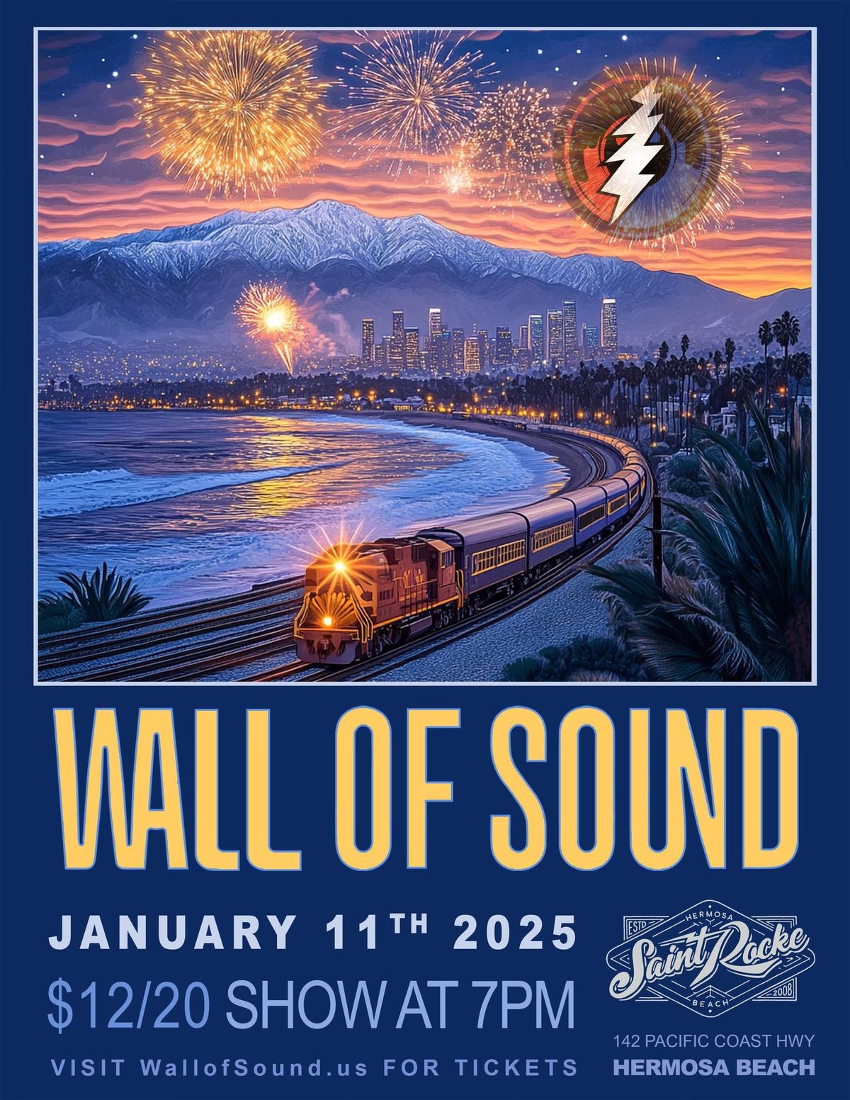 Wall of Sound Covers Grateful Dead Album "Without A Net" at Saint Rocke Jan 11th