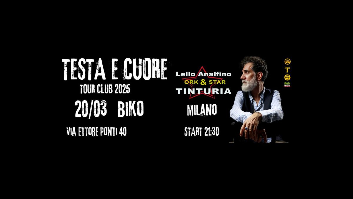 Lello Analfino & TINTURIA Orkestar Tour CLub 2025 MILANO