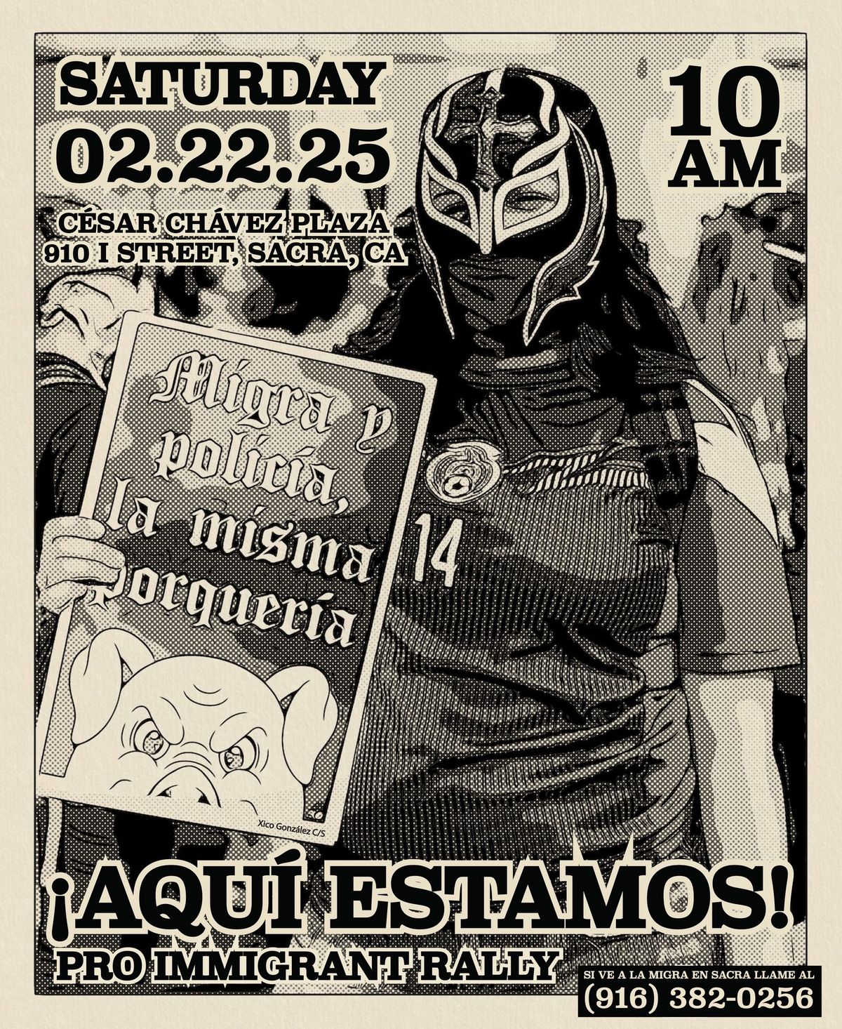 \u00a1Aqu\u00ed estamos! Pro Immigrant Rally