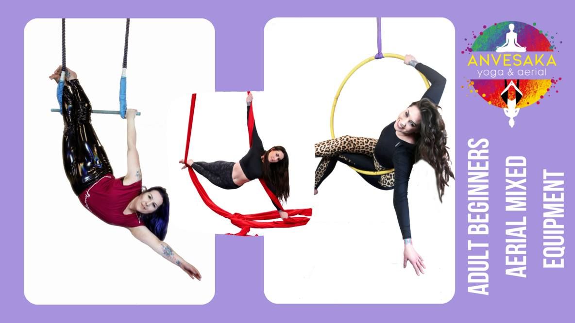 Bishop Auckland - Thursday 7pm Beginners Aerial Mixed Equipment (Silks, Hoop, Trapeze, Hammock)