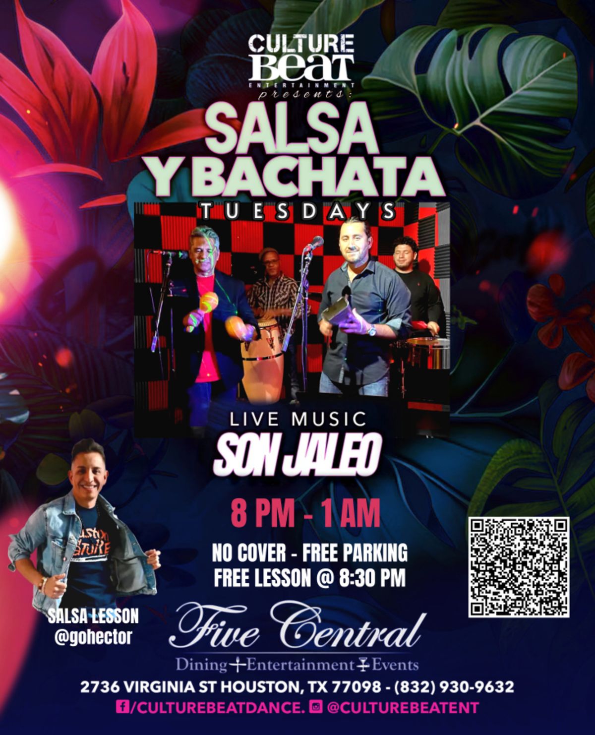 Culture Beat Salsa & Bachata TUESDAYS @ Five Central