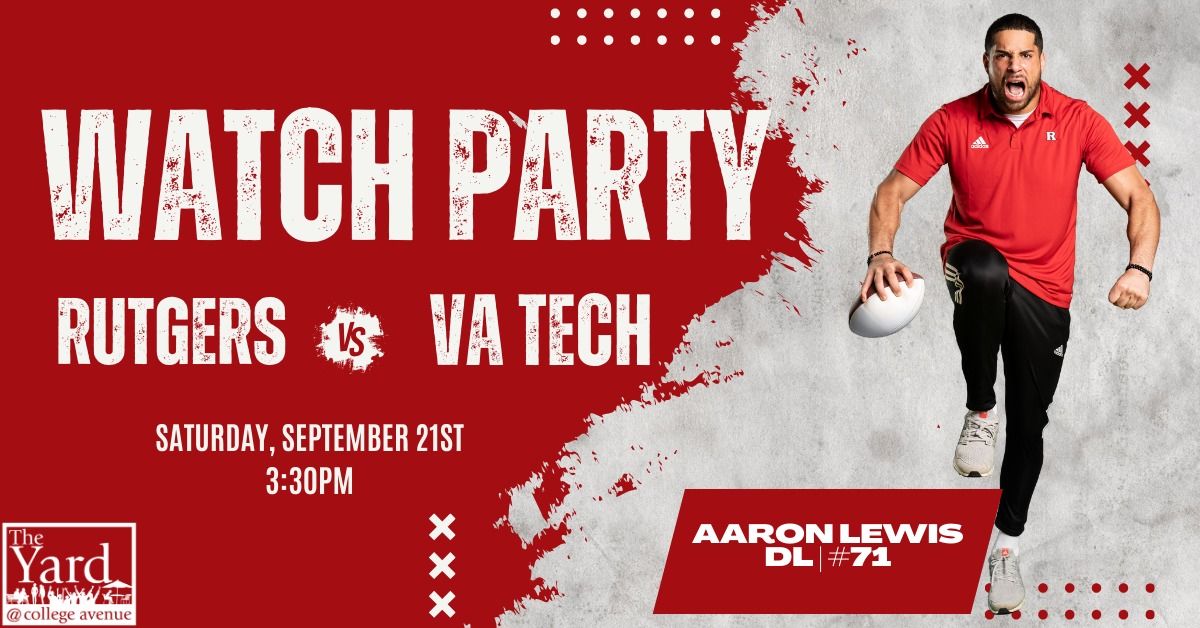 Rutgers Football vs VA Tech Watch Party