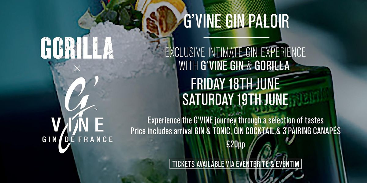 G'Vine Gin Paloir - Gin Experience at Gorilla