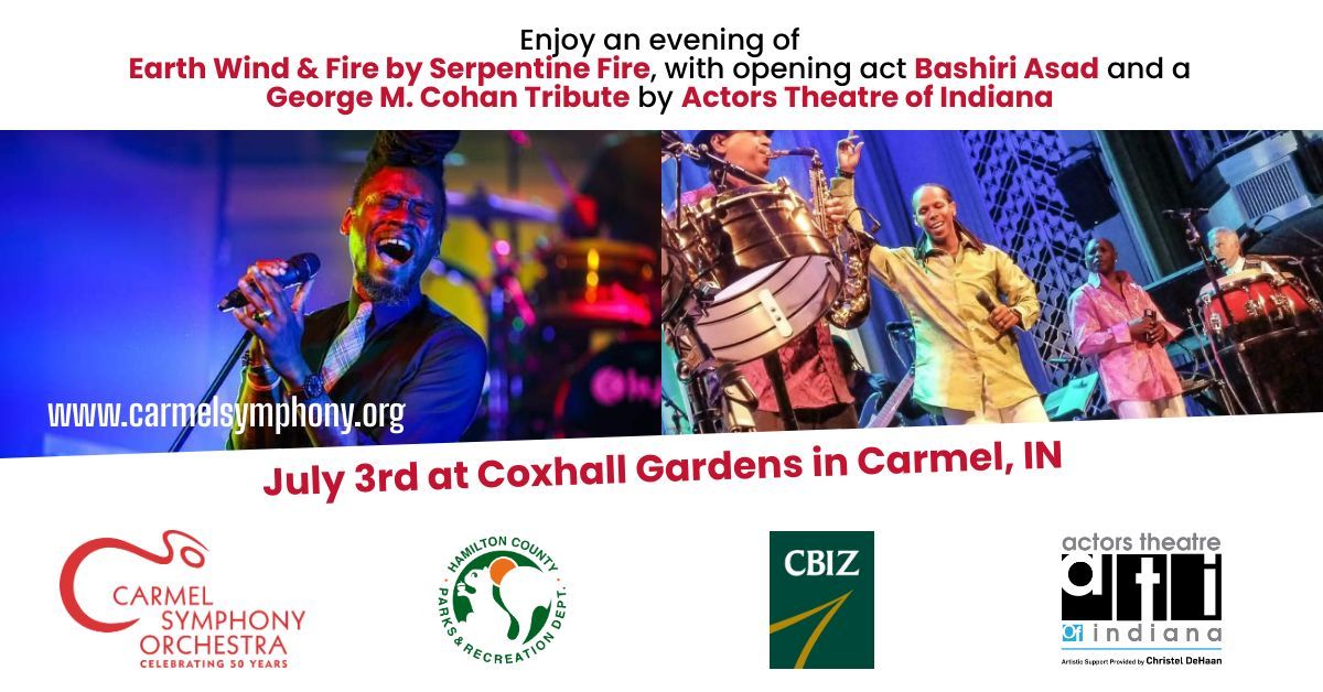 An evening of Earth Wind and  Fire with the CSO and Friends at Coxhall Gardens