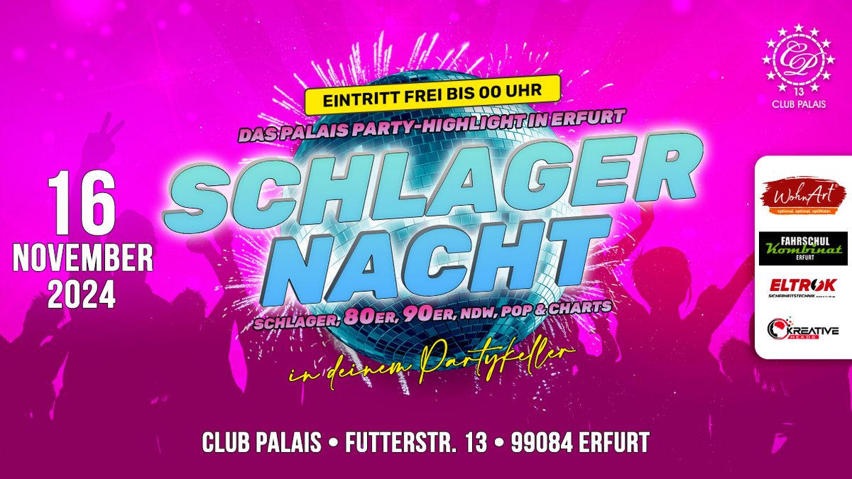 16.11. \u2605 Schlagernacht \u2605 im Club Palais 