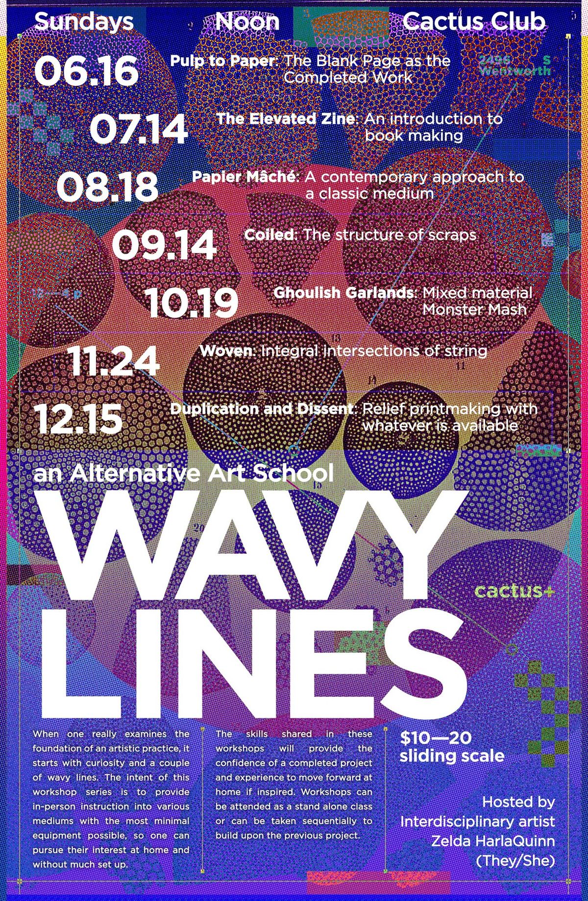 Wavy Lines Workshop Series ~ Duplication and Dissent: Relief Printmaking with Whatever is Available