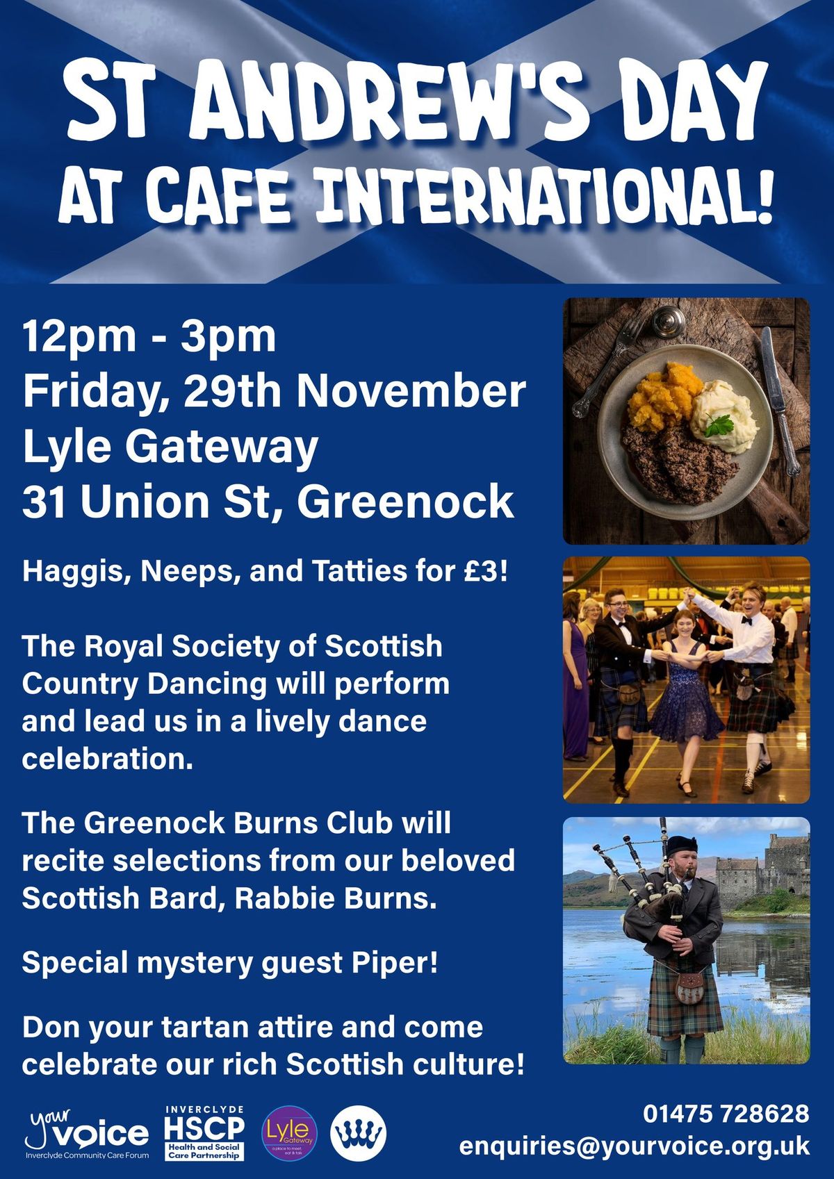 St Andrew's Day at Cafe International!