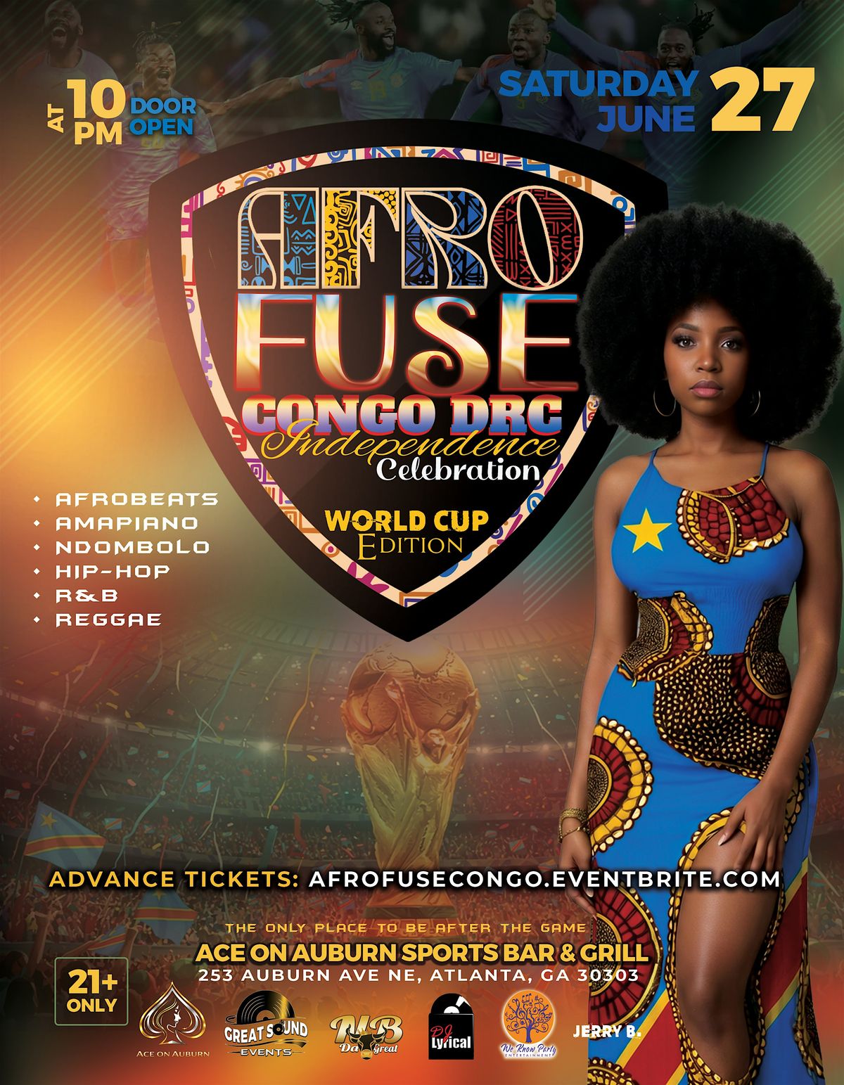 AfroFuse Congo DRC Independence Celebration: World Cup Edition