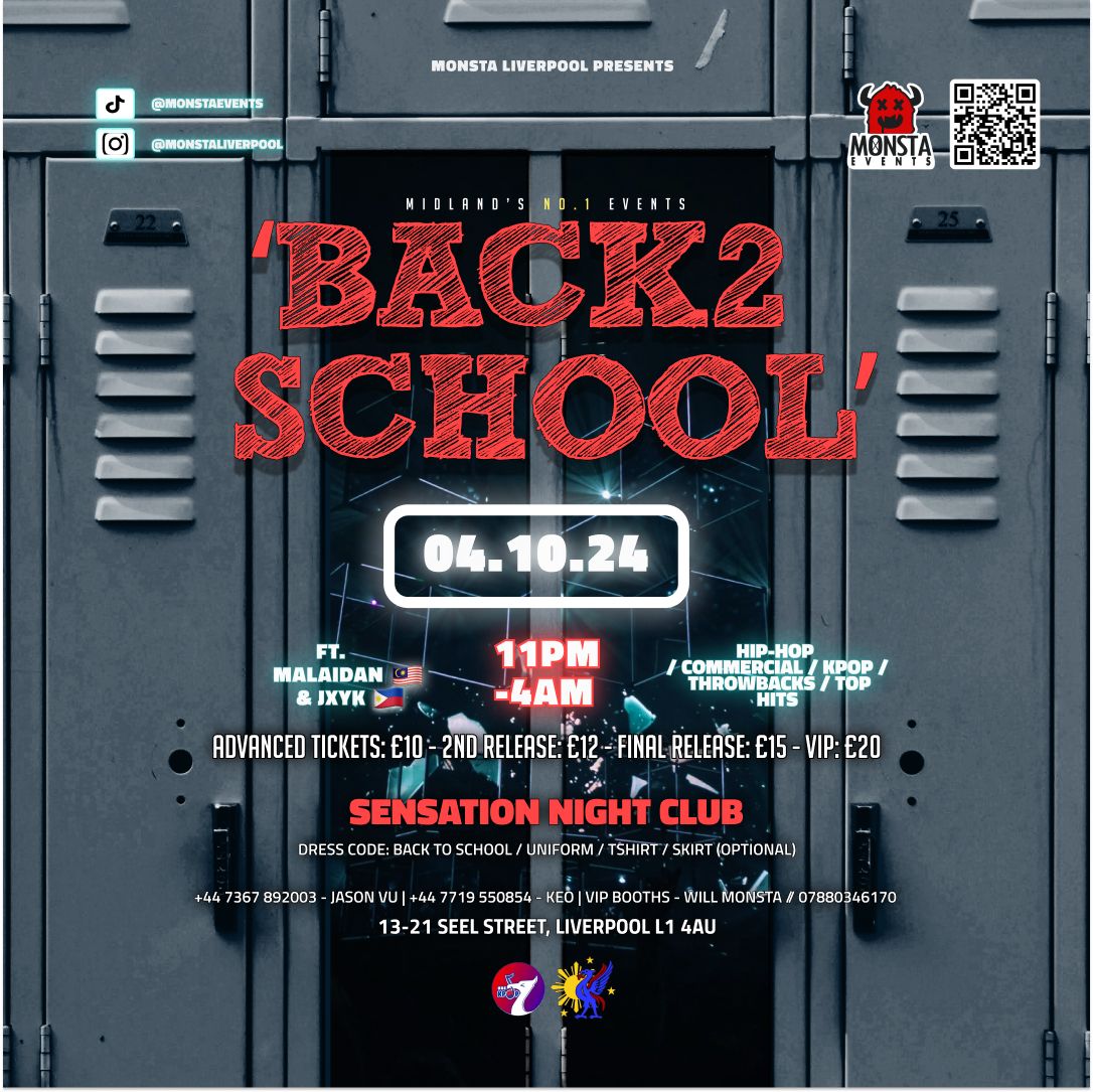 Monsta Liverpool 'Back2School' @ Sensation Night Club