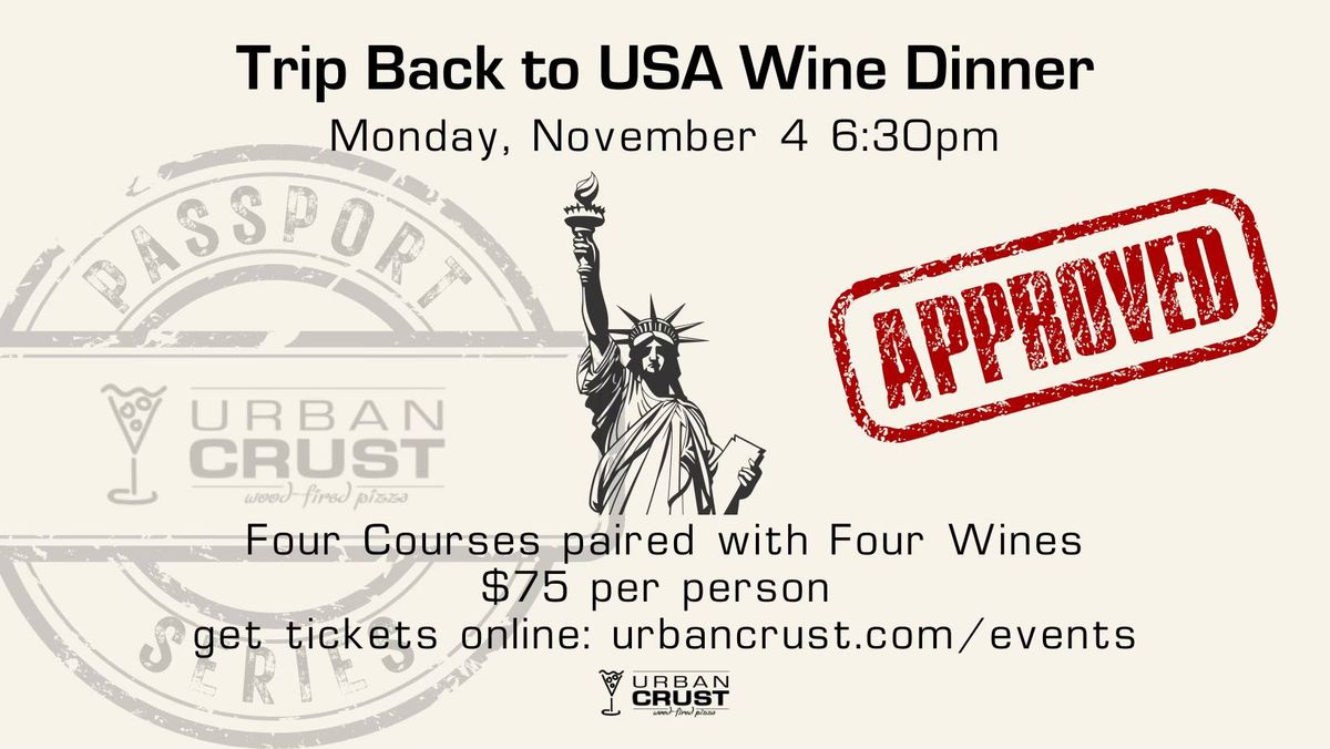 USA Wine Dinner