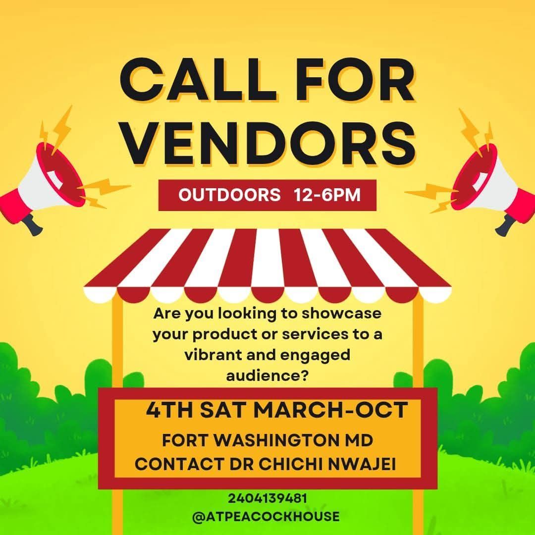 CALL FOR OUTDOOR VENDORS 