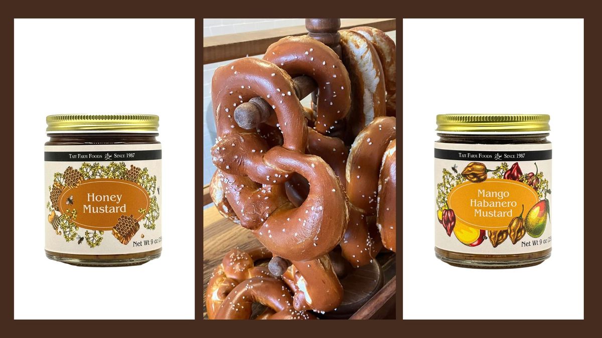 Gemelli Pretzel & Tait Farm Mustard Sampling